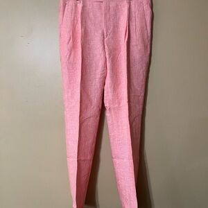 Paul Fredrick Pink Dress Pants Cotton Blend